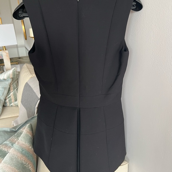 Alexander McQueen Black Scuba Wool Silk Top Size 44 - Picture 3 of 7